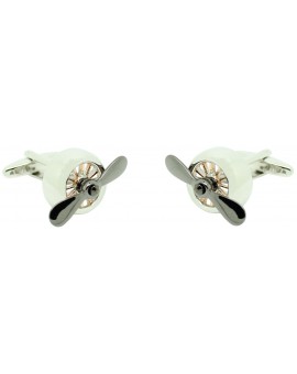 Retro Airplane Propeller Cufflinks 2