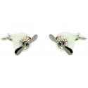 Retro Airplane Propeller Cufflinks