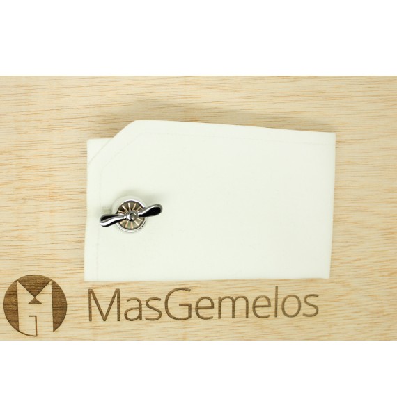 Retro Airplane Propeller Cufflinks