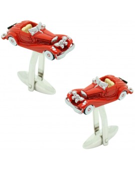 Gemelos para camisa coche Triumph TR2 Rojo