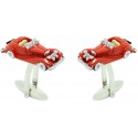 Gemelos para camisa coche Triumph TR2 Rojo