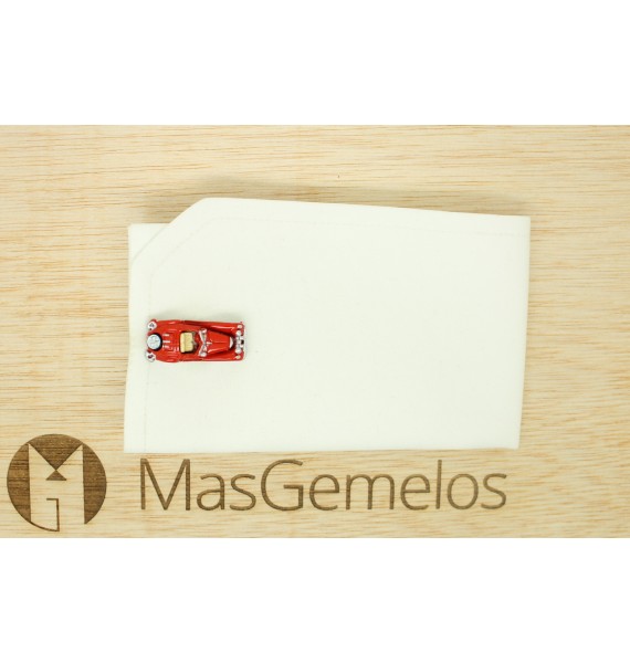 Gemelos para camisa coche Triumph TR2 Rojo