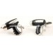 Black Hairdryer Cufflinks 