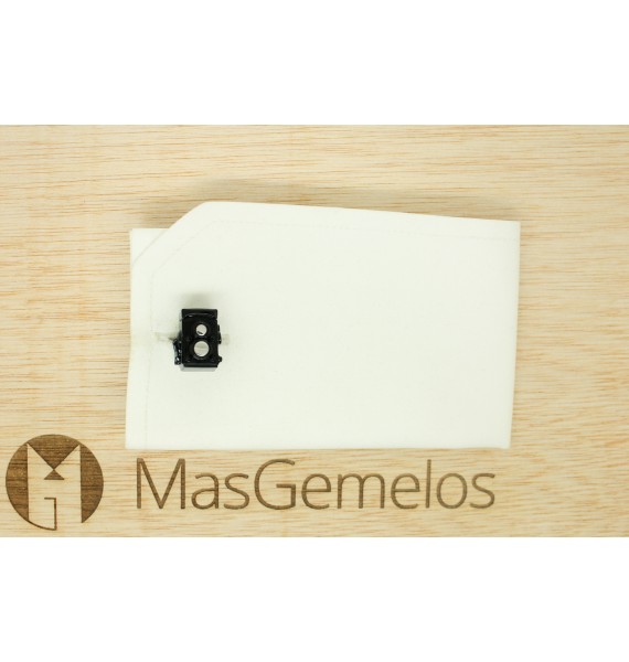 gemelos personalizados gemelos camara negra clasiva vintage