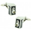 Black Vintage Camera Cufflinks 