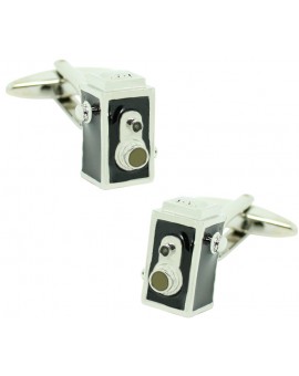 Black Vintage Camera Cufflinks 