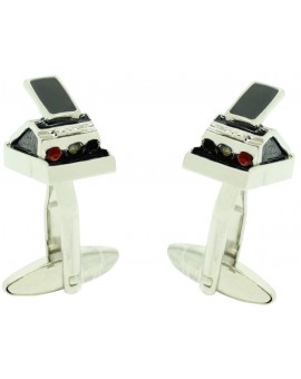 Black Polaroid Camera Cufflinks  2
