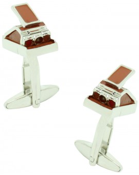 Brown Polaroid Camera Cufflinks 