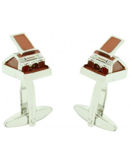 Brown Polaroid Camera Cufflinks  2
