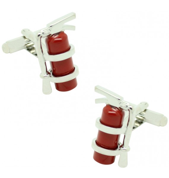 Fire Extinguisher Cufflinks 