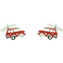 Red Mini Cooper Cufflinks 
