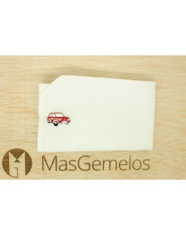 gemelos personalizados a medida coche mini rojo