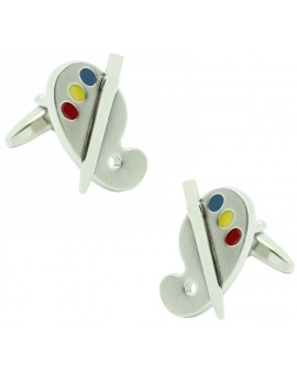 gemelos paleta pintor para camisa