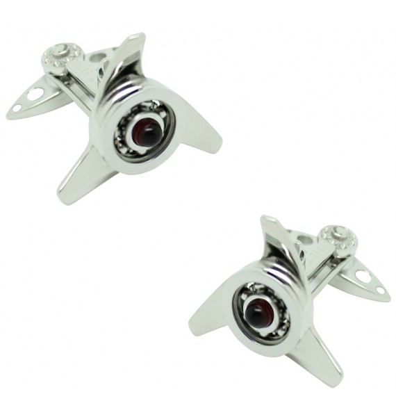 Gemelos para camisa Spinner Rojo GTO Steel