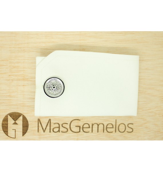 GTO Steel Borrani Traction Cufflinks