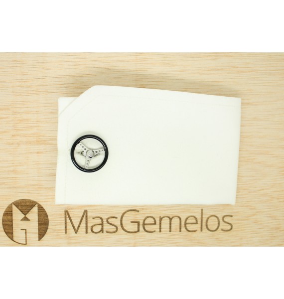 Gemelos camisa personalizados Spinning Volante Negro GTO Steel