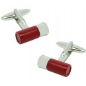 Red Gun Cartridge Cufflinks 
