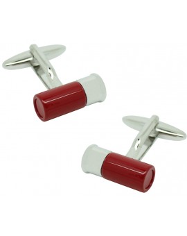 Red Gun Cartridge Cufflinks 