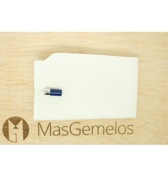 comprar gemelos para camisa cartucho azul a medida