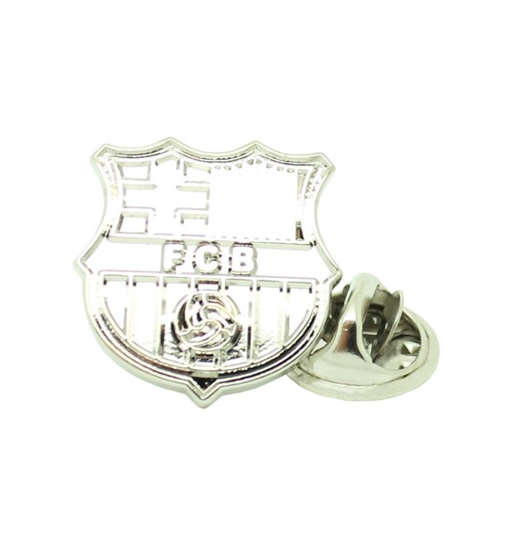 Pin FC Barcelona Plateado 