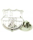 Silver Plated Barcelona FC Pin