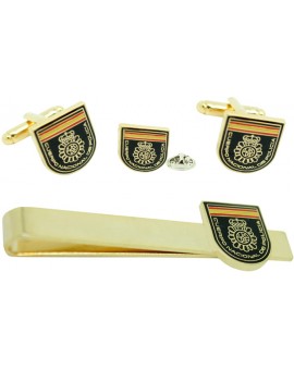 Pack Gemelos, Pisacorbatas y Pin Parche Policía Nacional