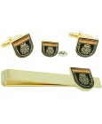 Spanish National Police Patch Cufflinks, Tie Bar and Pin Gift Set