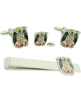 Saint John's Eagle Cufflinks, Tie Bar and Pin Gift Set