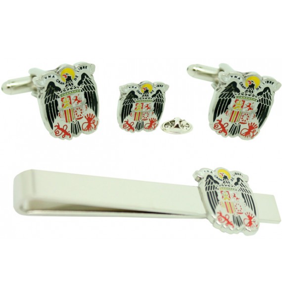 Saint John's Eagle Cufflinks, Tie Bar and Pin Gift Set