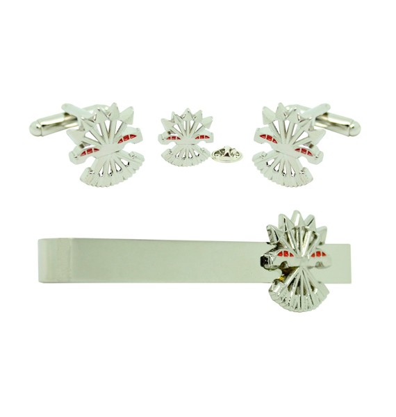 Symbol of Spanish Francoism Cufflinks, Tie Bar and Pin Gift Set