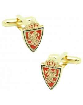 Gold Plated Real Zaragoza Cufflinks 