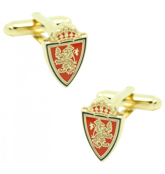 Gold Plated Real Zaragoza Cufflinks 