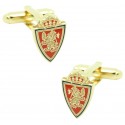 Gold Plated Real Zaragoza Cufflinks 