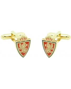Gold Plated Real Zaragoza Cufflinks  2