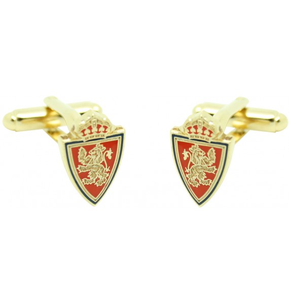 Gold Plated Real Zaragoza Cufflinks 