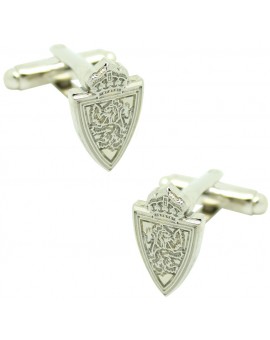 Silver Plated Real Zaragoza Cufflinks 