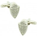 Silver Plated Real Zaragoza Cufflinks 