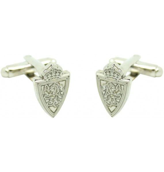 Silver Plated Real Zaragoza Cufflinks 