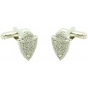 Silver Plated Real Zaragoza Cufflinks 