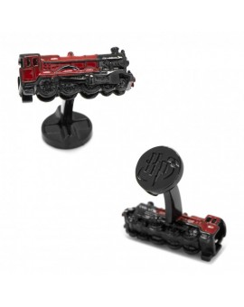 3D Hogwarts Express Cufflinks presentado en la caja regalo de Harry Potter