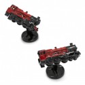 3D Hogwarts Express Cufflinks presentado en la caja regalo de Harry Potter
