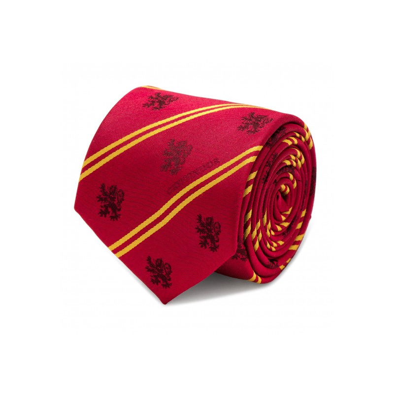 corte largo vistazo blusa Corbata Escudo de Gryffindor a Rayas