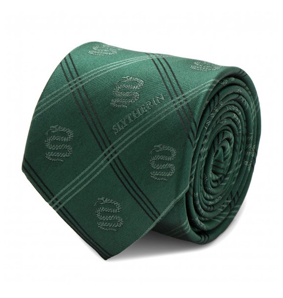 Corbata Slytherin Tartán Verde de Harry Potter 