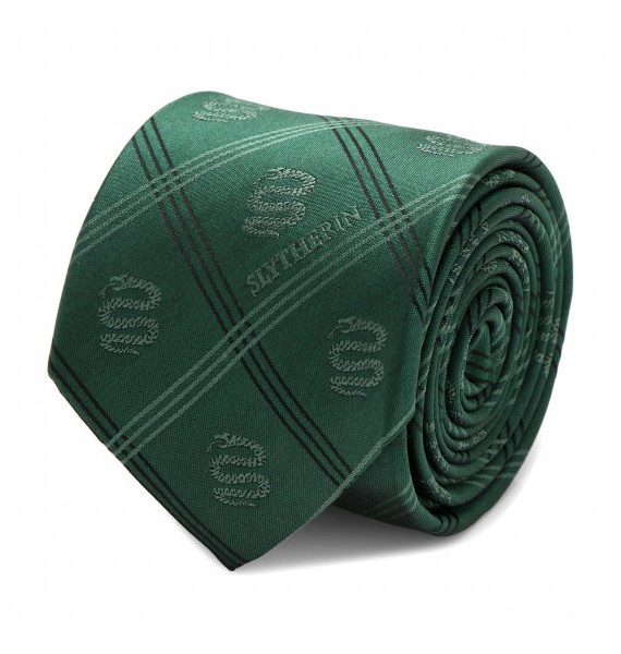 Green Slytherin Plaid Harry Potter Tie