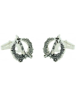 PREMIUM Sterling Silver Spanish Military Legal Corps Emblem Cufflinks 2
