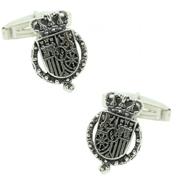 PREMIUM Sterling Silver Royal House Felipe VI Cufflinks 