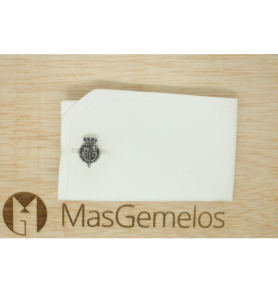 Gemelos Escudo Felipe VI Plata 925 PREMIUM