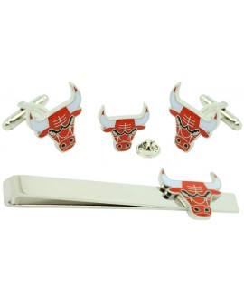 Pack Gemelos, Pisacorbatas y Pin Chicago Bulls