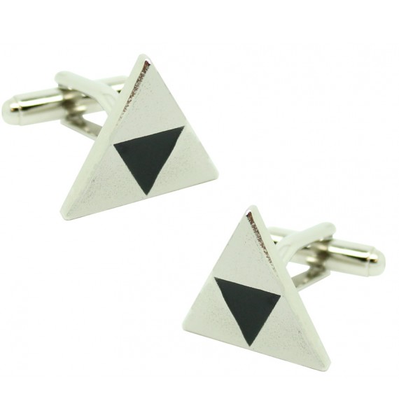 Silver Triforce Symbol Cufflinks 