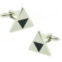 Silver Triforce Symbol Cufflinks 